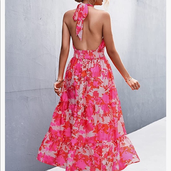 Pink Floral Maxi - never been worn! - Picture 2 of 3